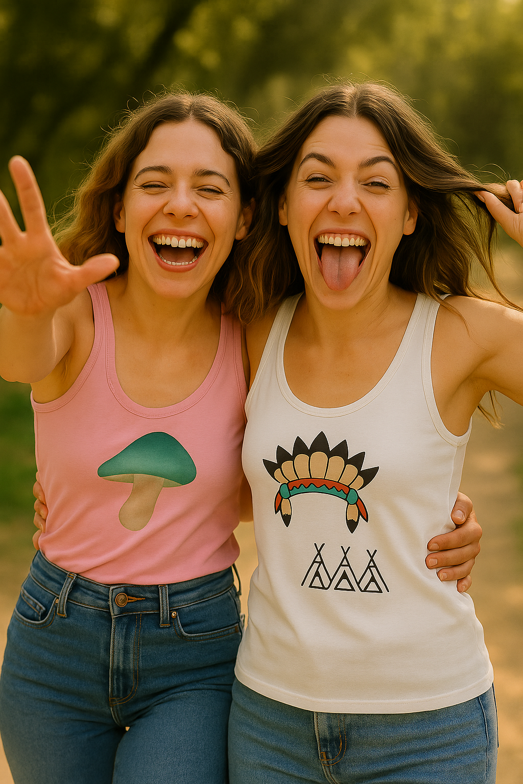 Duurzame tanktop met print