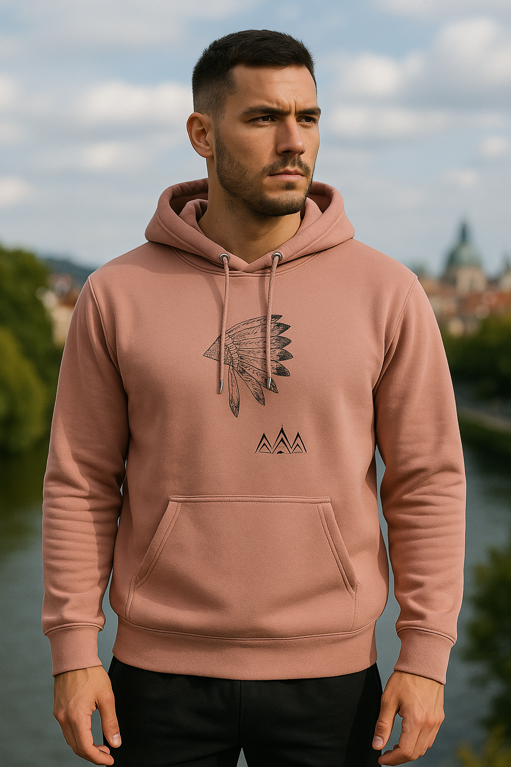 Hoodie met print