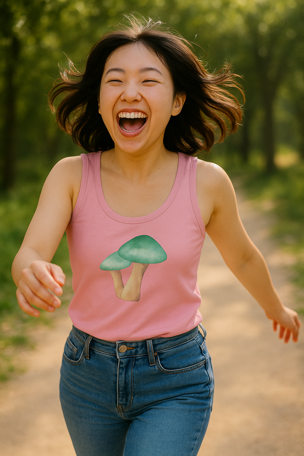 Duurzame tanktop met print