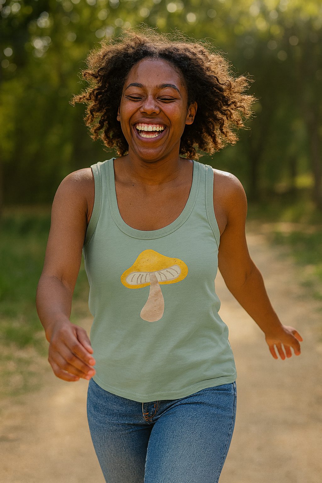 Duurzame tanktop met print