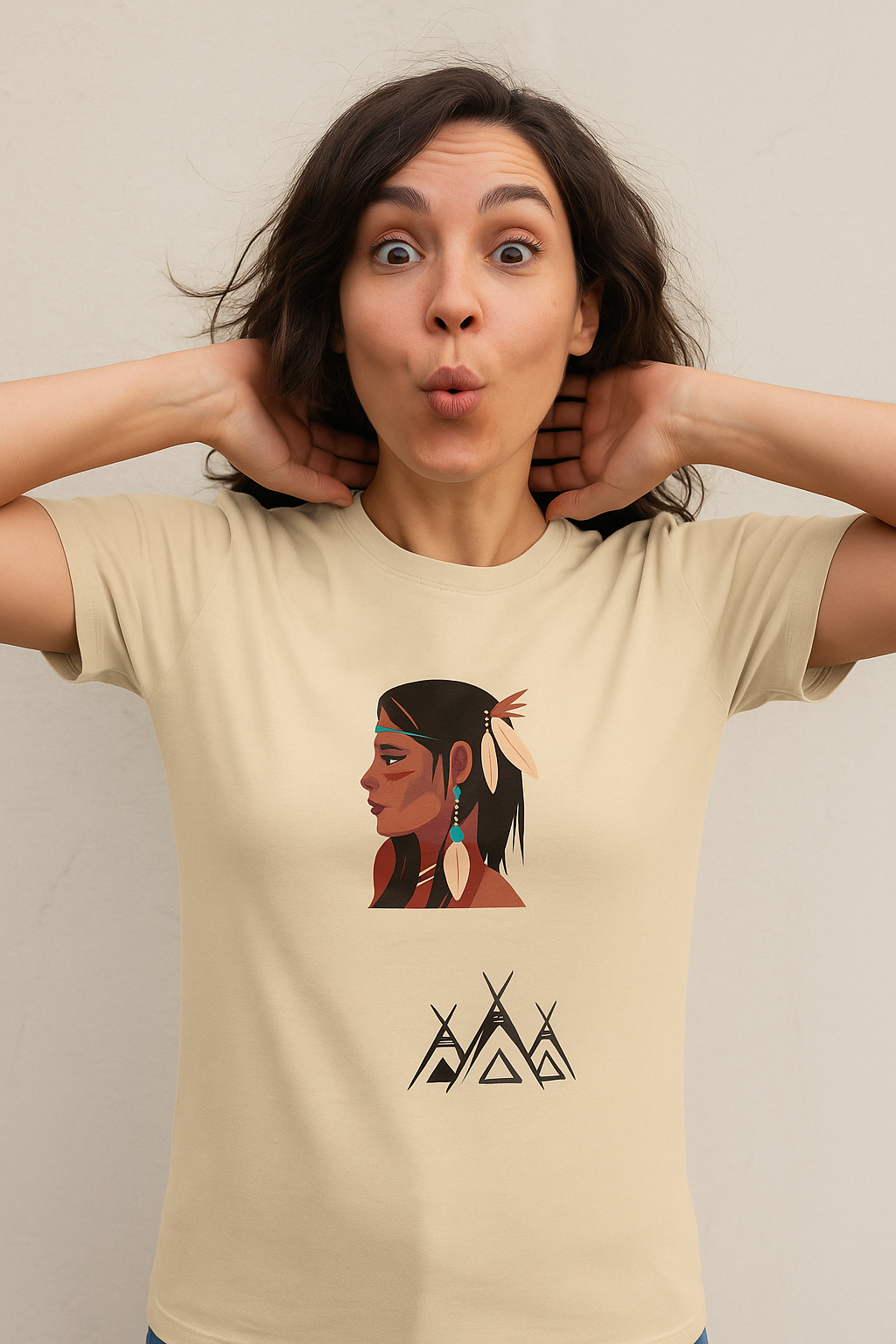 Universeel duurzaam T-shirt met print