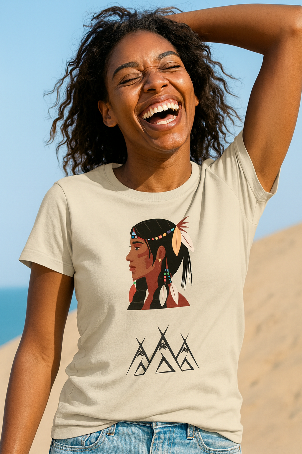 Universeel duurzaam T-shirt met print