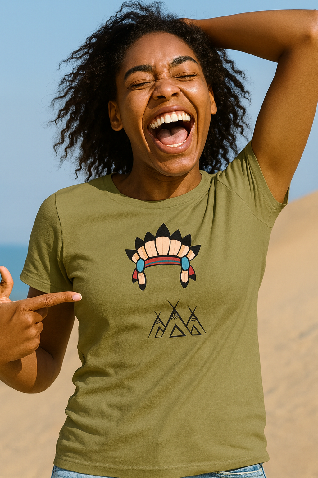 Universeel duurzaam T-shirt met print