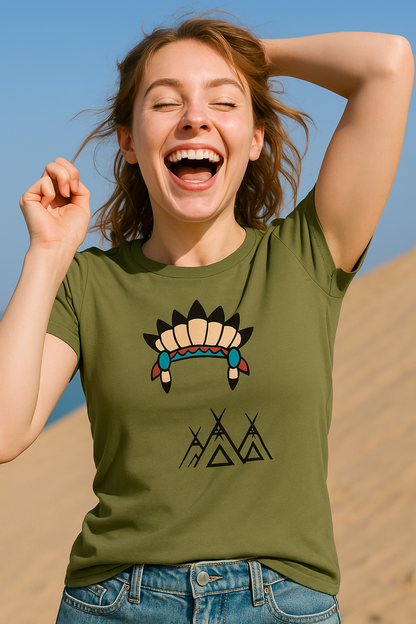 Universeel duurzaam T-shirt met print