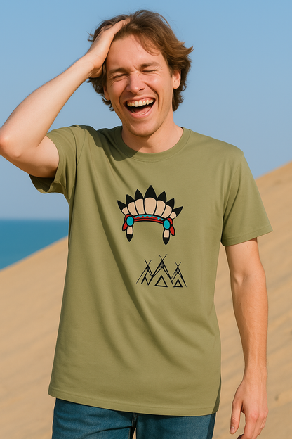 Universeel duurzaam T-shirt met print