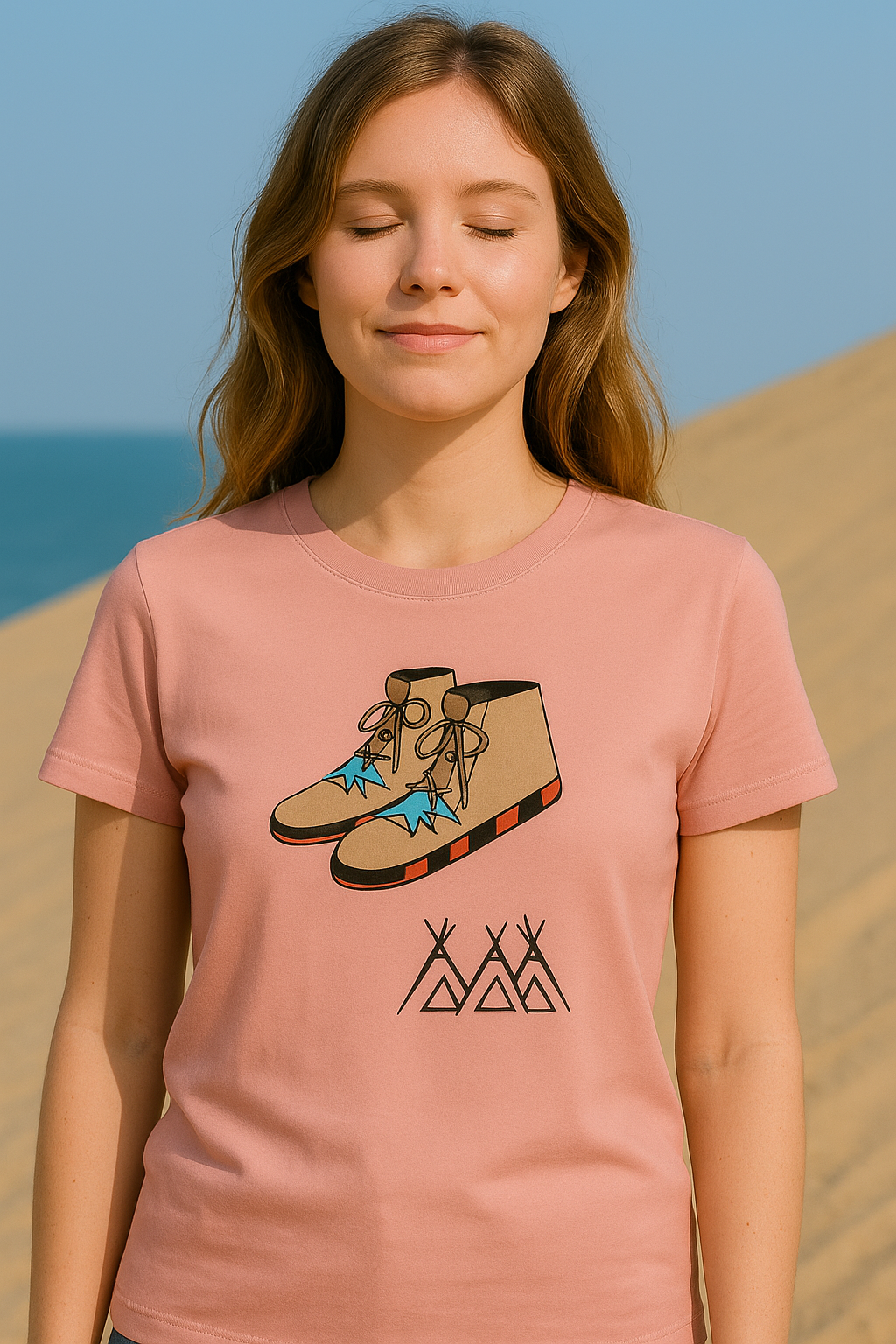 Universeel duurzaam T-shirt met print