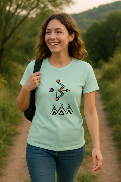 Universeel duurzaam T-shirt met print